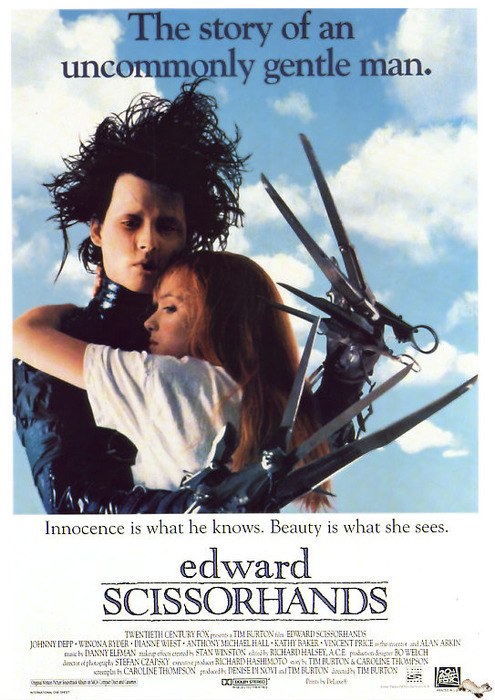 Edward Scissorhands Johnny Depp And Winona Ryder